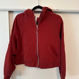 Lululemon Full Zip Cropped Scuba Hoodie